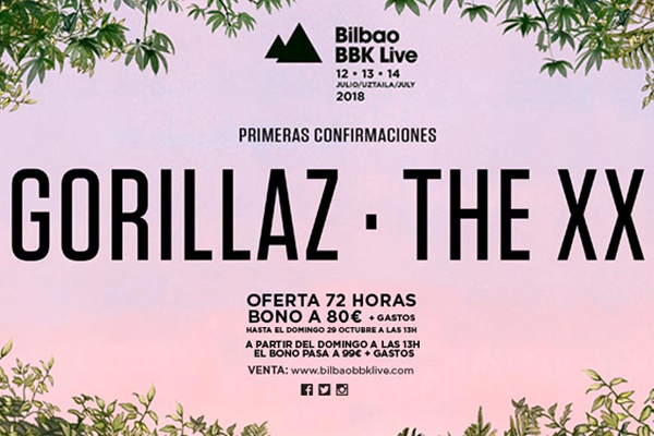 The XX y Gorillaz, primeros cabezas del Bilbao BBK Live 2018